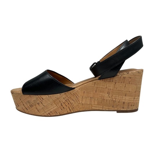 NWOT Coach Becka Black Platform Sandal, Black, Size 10B - Picture 6 of 12